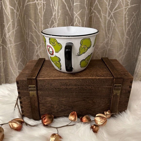 GRINCH XMAS CHRISTMAS HOLIDAY CERAMIC HOME DECOR KITCHEN COOK BAKE MIX BOWL NEW - Picture 3 of 7